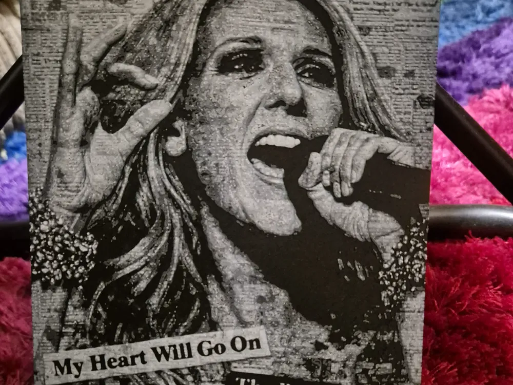 celine dion newspaper by Buntsta - HueForge Model | HuePick