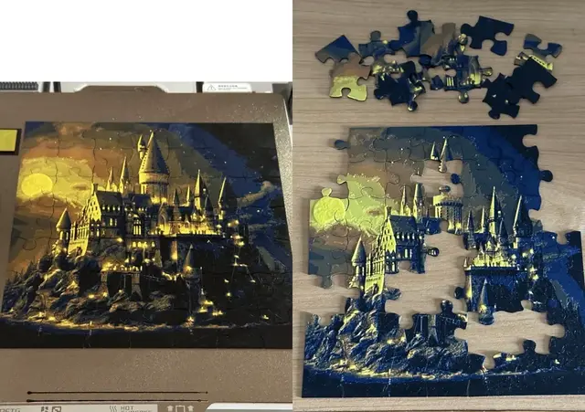 HueForge model: Hogwarts castle puzzle Thicker V2.0 Harry Potter by enricoRE