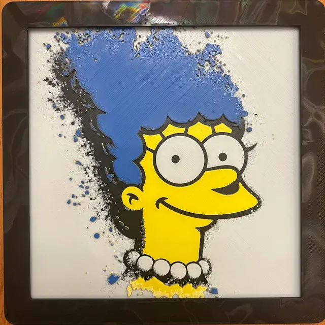HueForge model: Marge Simpson by JustBe 3D Printing