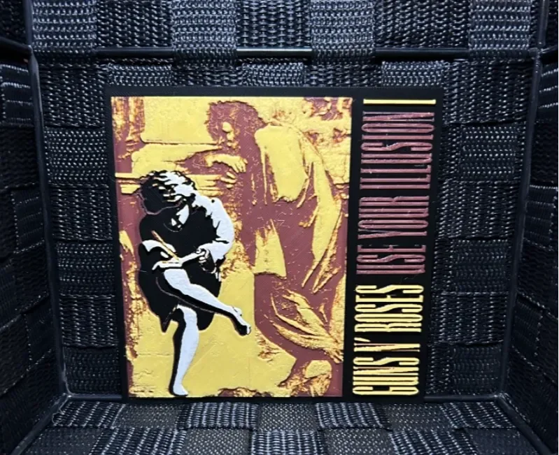 Hueforge Music Poster - GunsNroses ...Illusion I by JoDau HueForge model: Hueforge Music Poster - GunsNroses ...Illusion I by JoDau