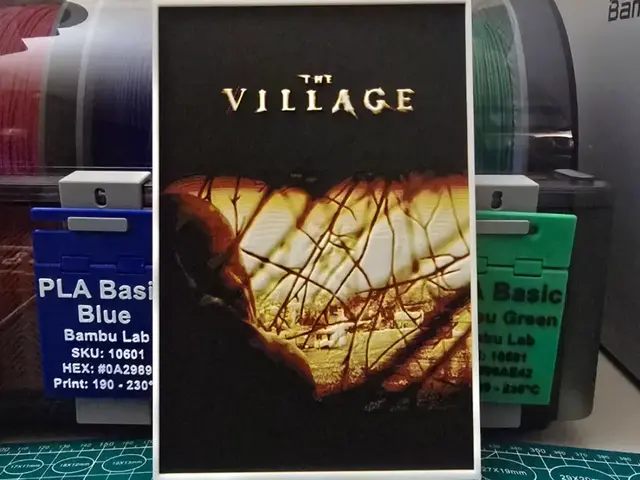 HueForge model: The Village Movie Poster - Hueforge Art by Lumpy3D