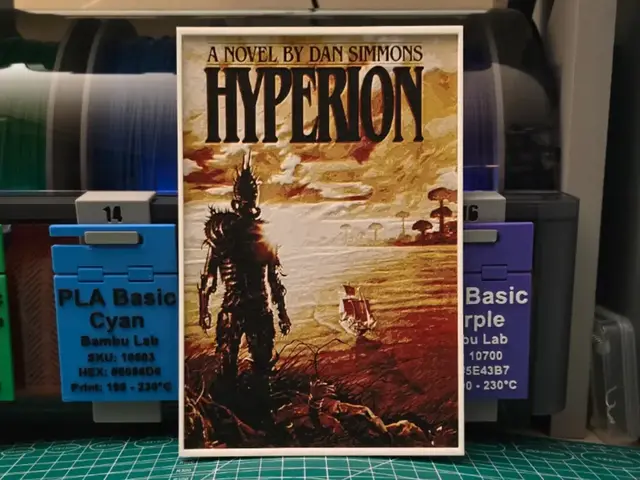 HueForge model: Hyperion by Dan Simmons - Hueforge Art by Lumpy3D