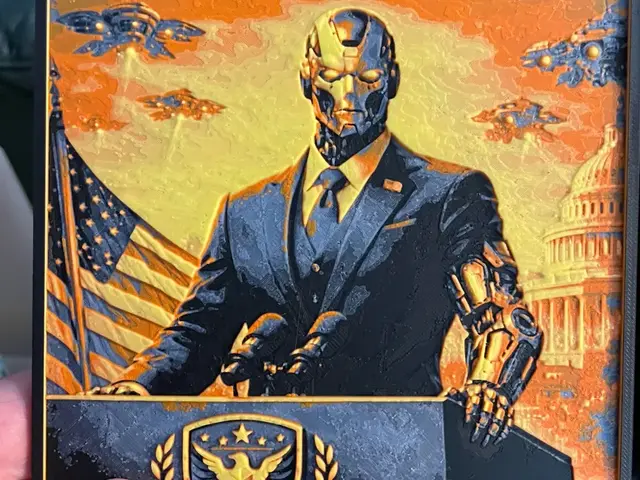 HueForge model: AI President V3 by Advancedtechworldwide