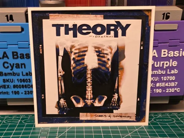 HueForge model: Theory of a Deadman "Scars & Souvenirs" Album Art by Lumpy3D