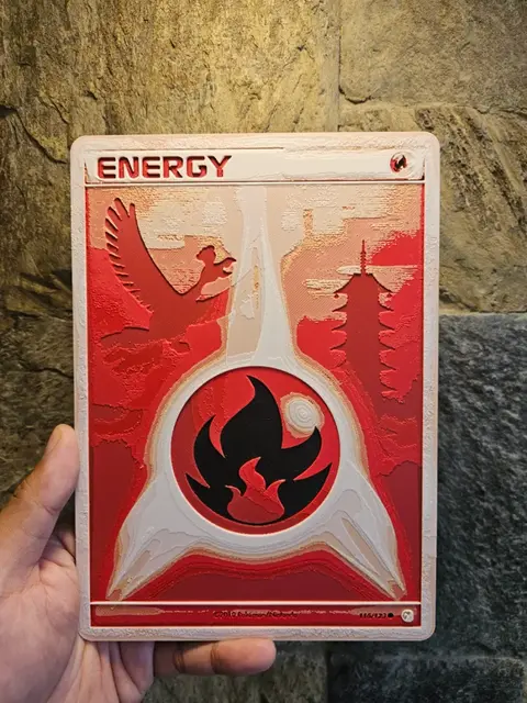 HueForge model: Fire Energy Holo – HeartGold & SoulSilver Hueforge by Loki
