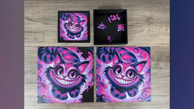 HueForge model: Cheshire Cat - Hueforge and Puzzle Set - Alice in Wonderland by Canadian Gamer