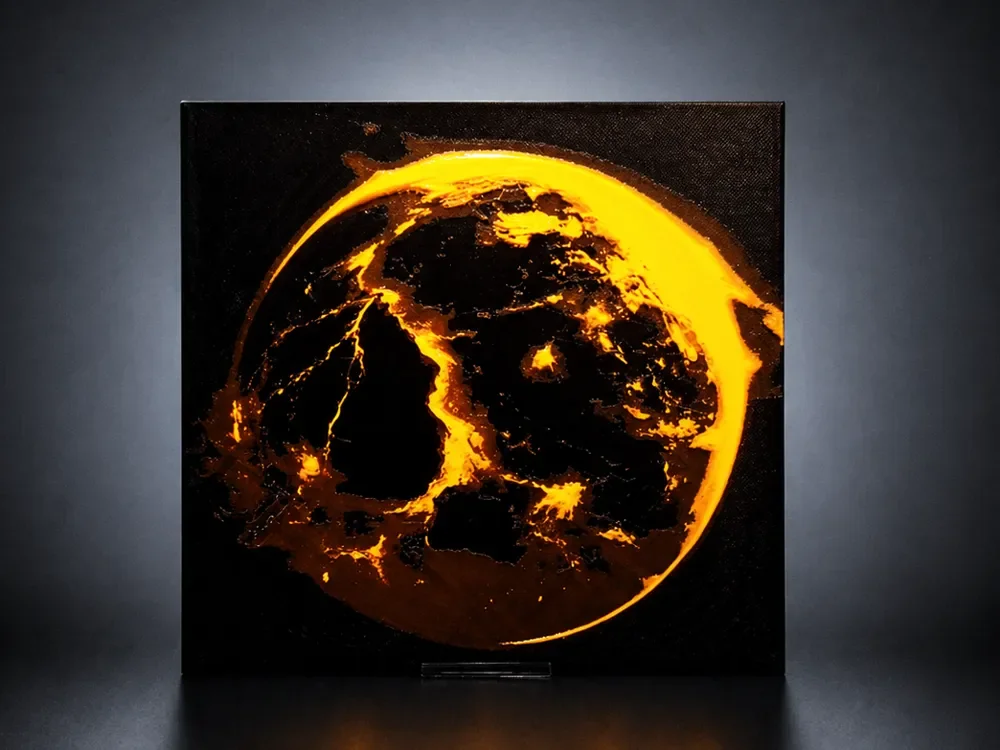 Molten World - The Earth is on fire by Aleksandr HueForge model: Molten World - The Earth is on fire by Aleksandr