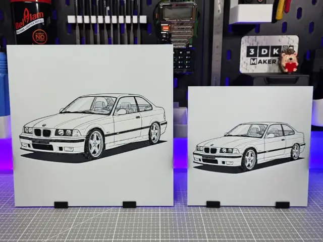 HueForge model: BMW M3 E36 - Hueforge - 3 Colors by Montoya Maker