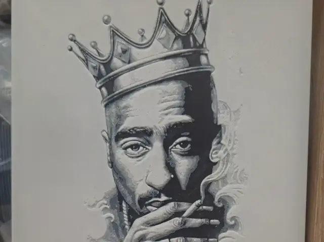 HueForge model: 2 Pac by Buntsta