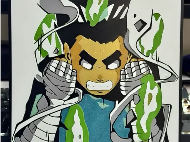 HueForge model: Rock Lee Gates Naruto by Strata Prints