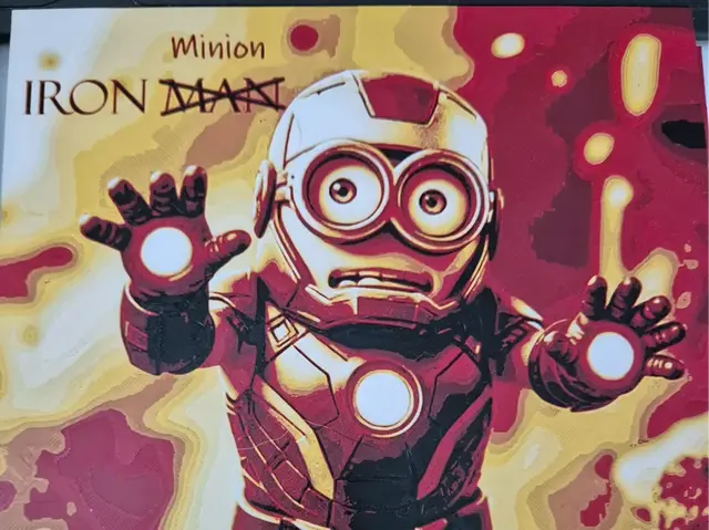 HueForge model: Iron Minion Wall Art by FiremanprintsIRL (BR3Design)