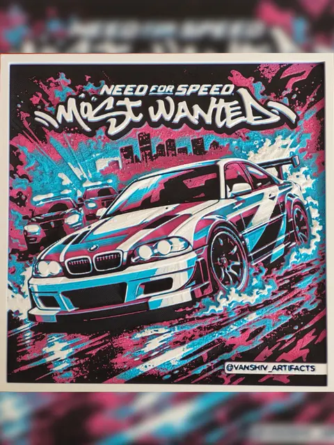 Need for Speed Most Wanted – Street Racing Artwork.3mf