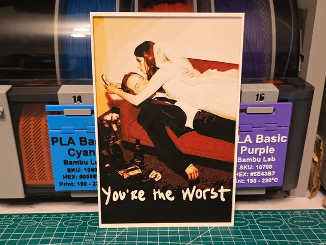 HueForge model: You're the Worst Series Poster - Hueforge Art by Lumpy3D