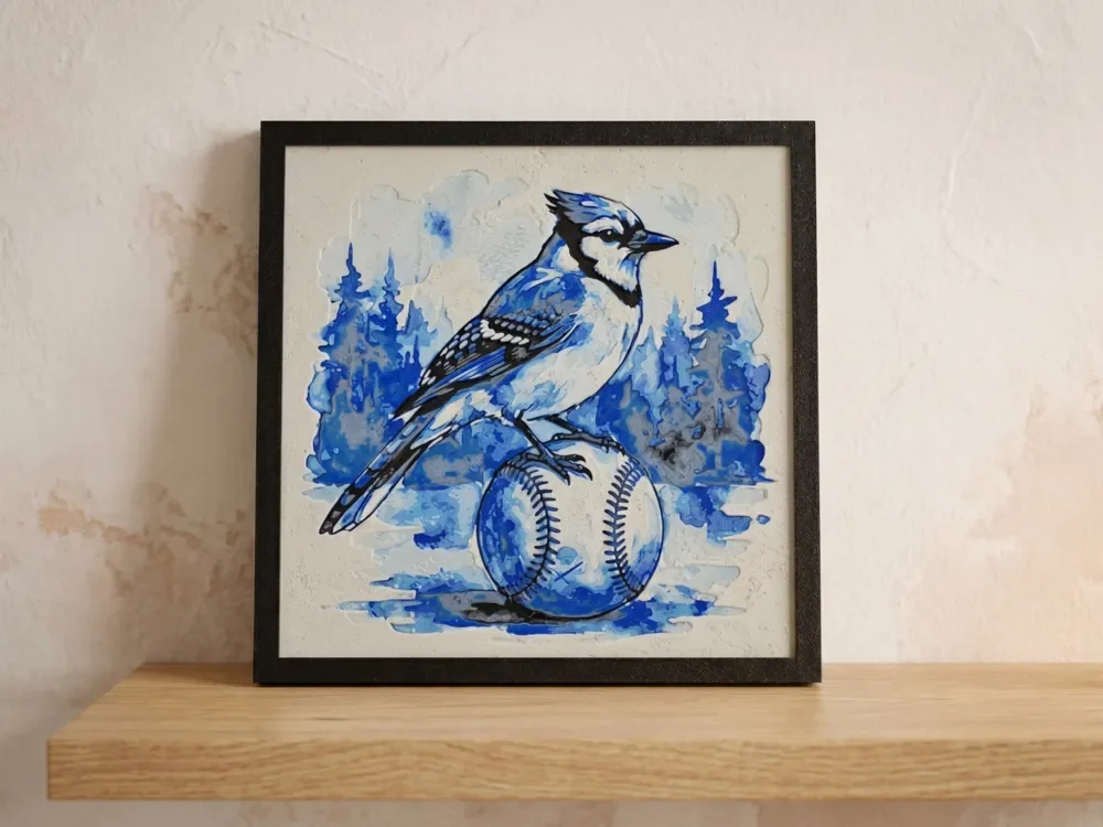 Blue Jay Baseball - Hueforge by LED HueForge model: Blue Jay Baseball - Hueforge by LED