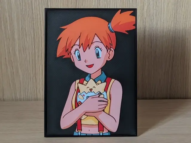 Misty & Togepi Hueforge & Frame