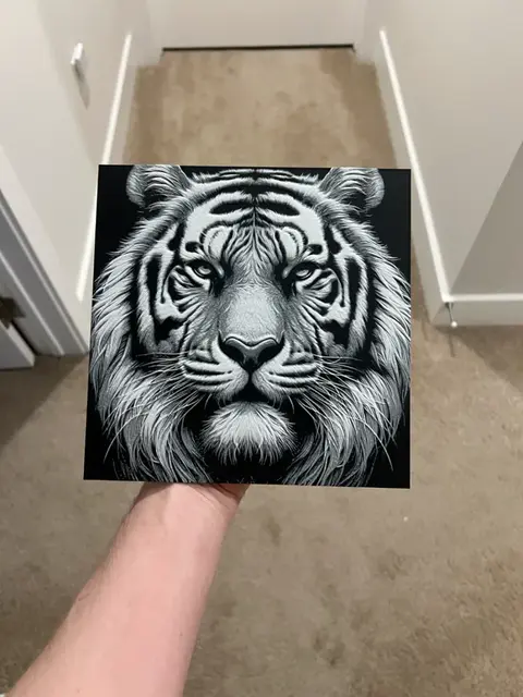 HueForge model: Tiger Face Hueforge by RP47 Designs