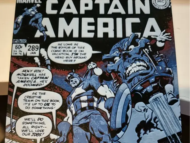 HueForge model: Captain America Comic Cover Wall Art by FiremanprintsIRL (BR3Design)