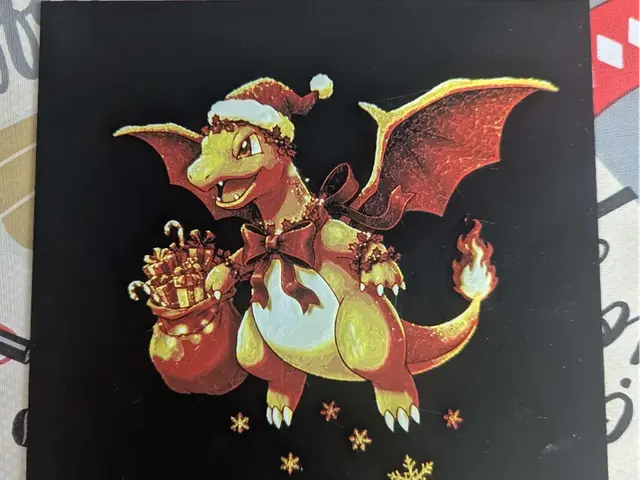 HueForge model: dracaufeu Noel V1 chrismas Charizard by ZombiePaint3D