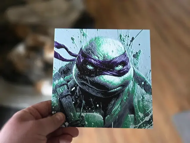 HueForge model: Graffiti TMNT (Donatello) Hueforge by 3Ree Printing