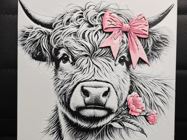 HueForge model: Highland Cow by TheHueforgeLady