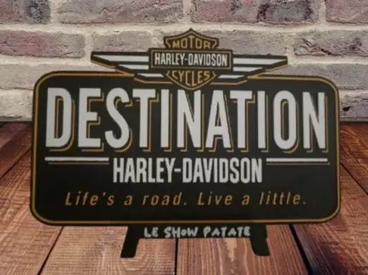 HueForge model: Plaque Harley Davidson " Destination " hueforge by leshowpatate