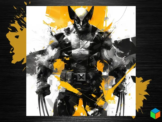 HueForge model: Classic Wolverine Color Pop Poster by 3D Prints By Vic