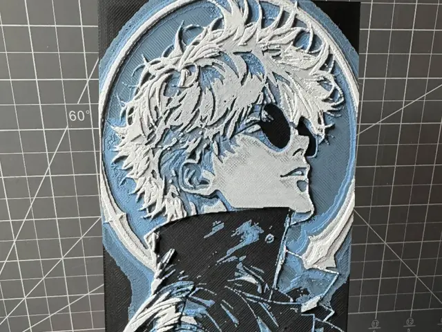 HueForge model: Hueforge of Satoru Gojo from Jujutsu Kaisen by SBC Creations