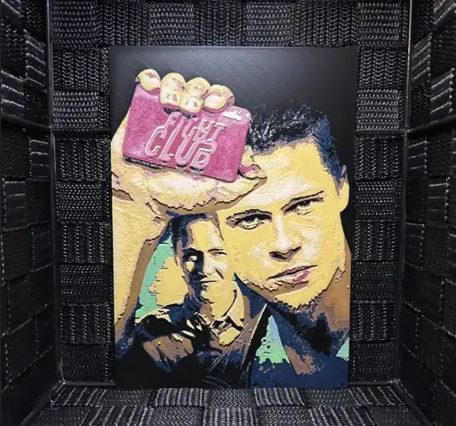 HueForge model: Hueforge Movie Poster - Fight Club - by JoDau
