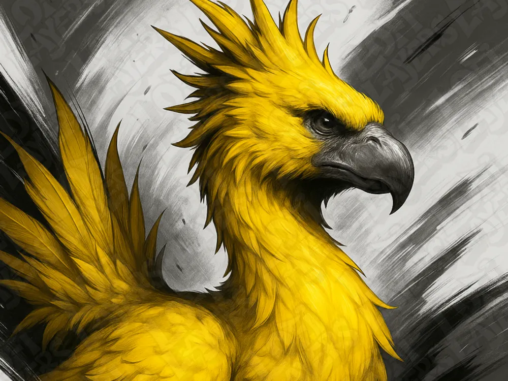 Chocobo Hueforge by LoFi Layers HueForge model: Chocobo Hueforge by LoFi Layers