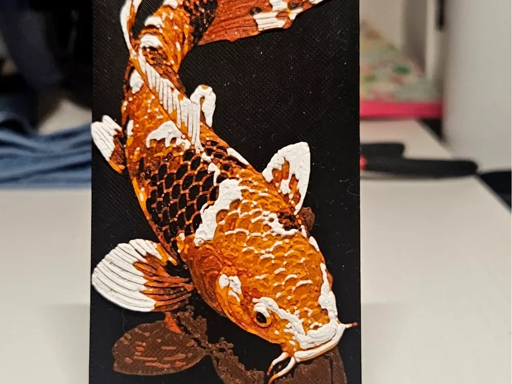 Koi Carp by Mano's 3d_Art HueForge model: Koi Carp by Mano's 3d_Art