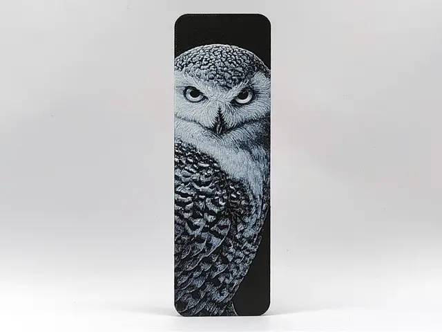 Snowy Owl Bookmark 2 - Hueforge