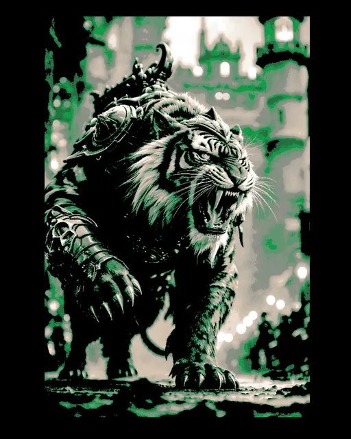 HueForge model: He-man's trusty partner, the great Battle Cat from Masters of the Universe by BooneCo3d