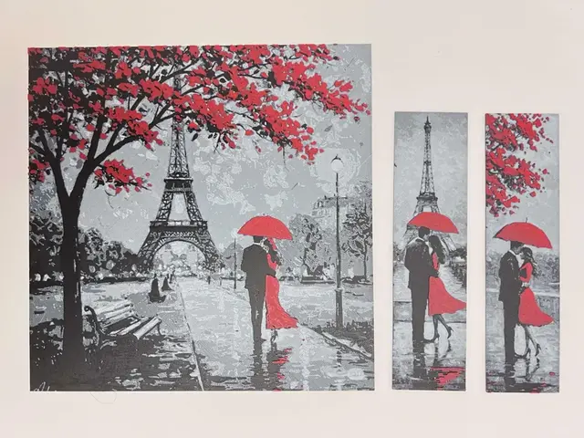 HueForge model: Paris in Love - Bookmark / Portrait by 3djd