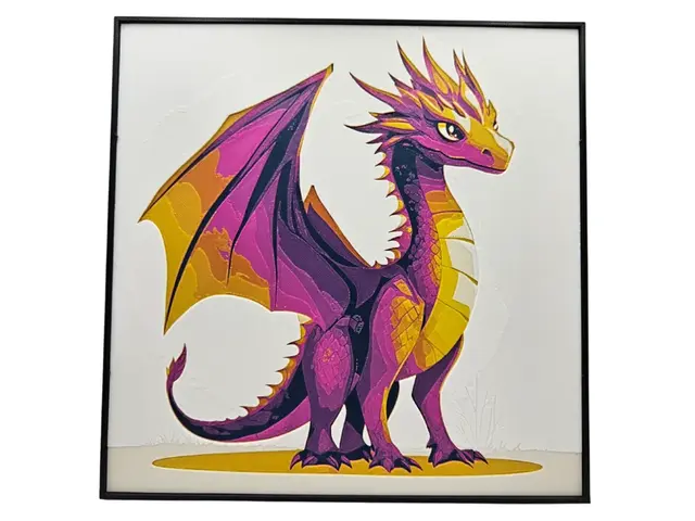 HueForge model: Dragon Beauty by BusyKikiBee