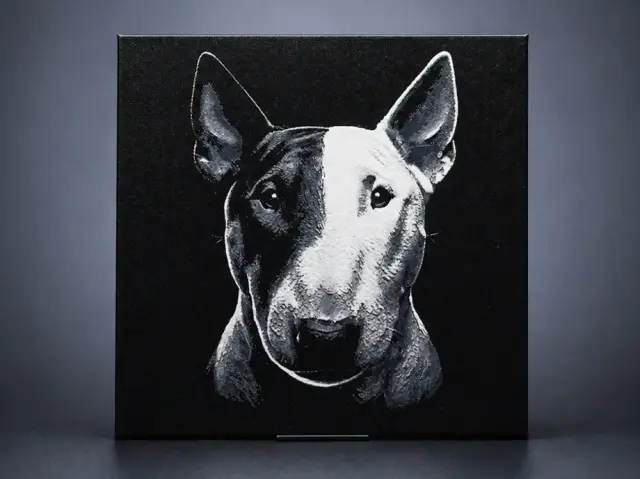 HueForge model: Bull Terrier dog by Aleksandr