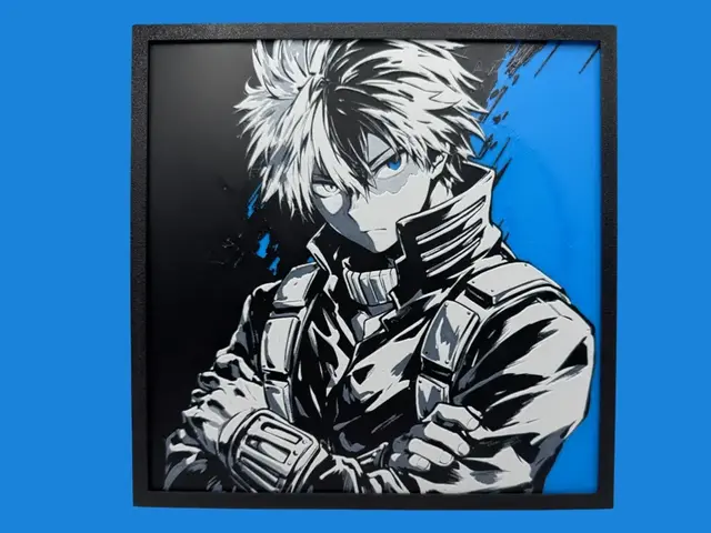HueForge model: Shoto - My Hero Academia by Canadian Gamer