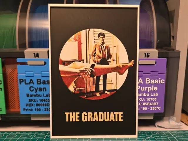 HueForge model: The Graduate Movie Poster - Hueforge Art by Lumpy3D