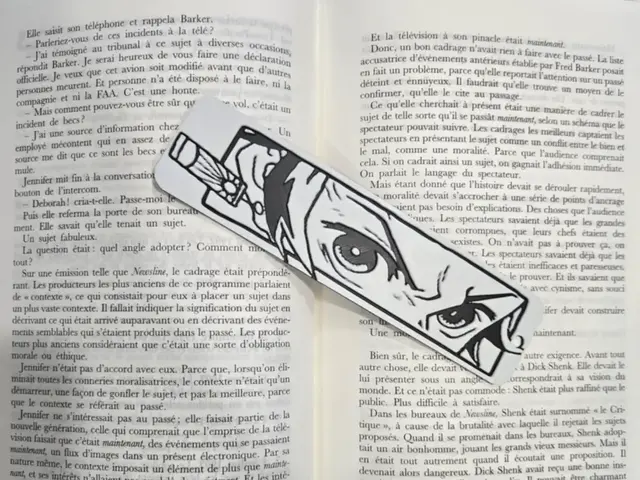 HueForge model: Bookmark Tanjiro Demon Slayer  Only Black & White by Kactus Fpv