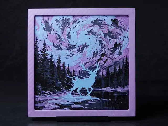 HueForge model: Stag Patronus - Glow in the Dark! by LED