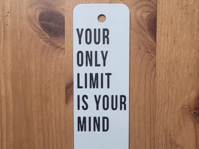 HueForge model: YOUR ONLY LIMIT IS YOUR MIND Bookmark by Morganja