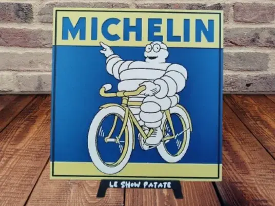 HueForge model: Vintage Michelin Bicycle Plaque hueforge by leshowpatate
