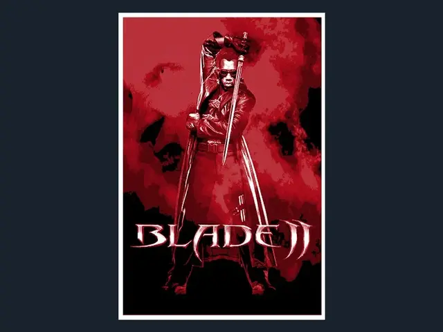 HueForge model: Blade II (Movie Poster - HueForge) by HugheCraft