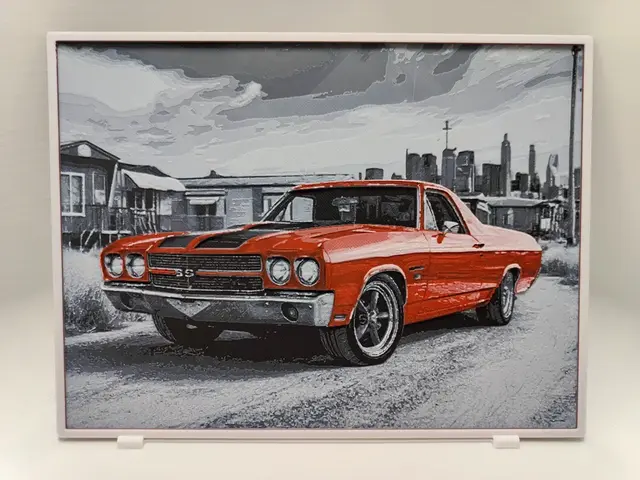 HueForge model: Chevrolet El Camino - Hueforge by BeaN