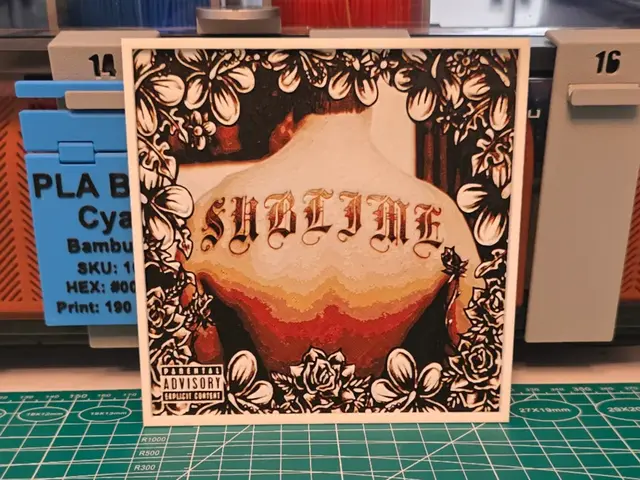 HueForge model: Sublime "Sublime" Album - Hueforge Art by Lumpy3D