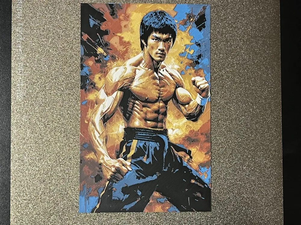 Bruce Lee Hueforge by FantasyZ HueForge model: Bruce Lee Hueforge by FantasyZ
