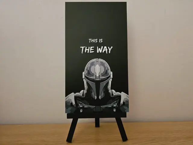 HueForge model: Mandalorian This is the way Hueforge by Opao