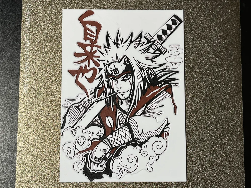 Jiraiya Naruto Hueforge by FantasyZ HueForge model: Jiraiya Naruto Hueforge by FantasyZ