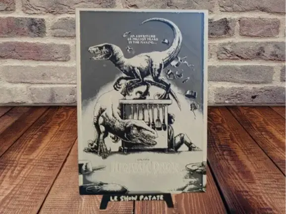 HueForge model: Raptor Jurassic Park Hueforge by leshowpatate