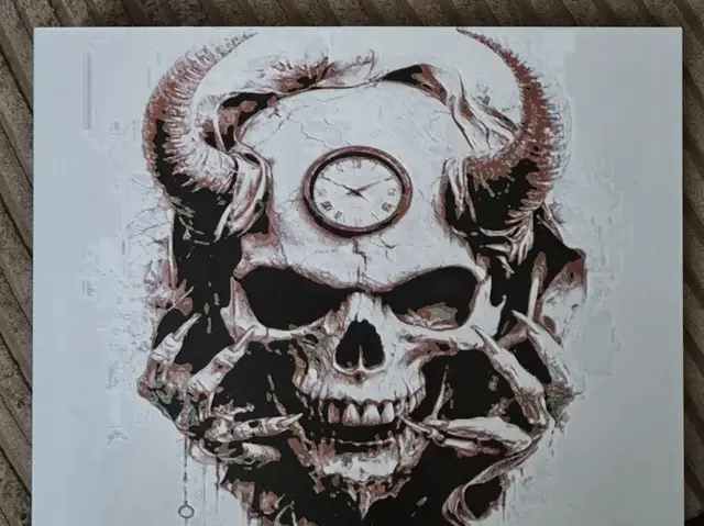 HueForge model: Skull Clock by Buntsta