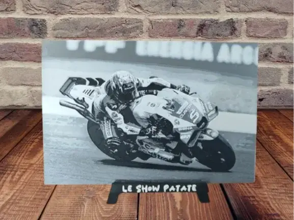 HueForge model: Photo of Johann Zarco during Moto GP 2025 by leshowpatate